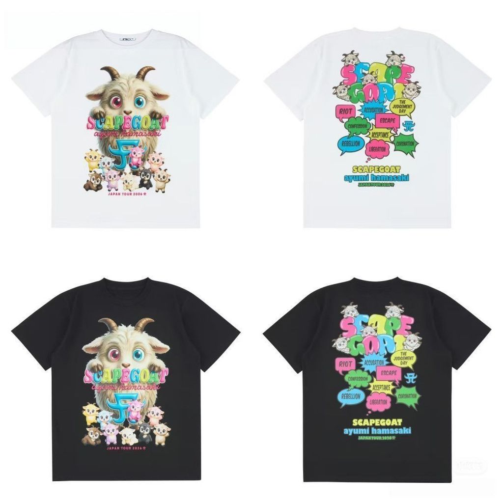 2026 Ayumi Hamasaki {Scapegoat} Chuyến lưu diễn bom thứ ba Hàng hóa Áo thun Cotton tay ngắn 8.25