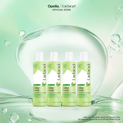 Bộ 4 chai Dung Dịch Vệ Sinh Phụ Nữ Lactacyd Odor Fresh Ngăn Mùi 24H 250ml/chai