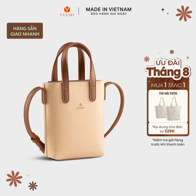 Túi Yuumy (Thời trang nữ dáng chữ nhật mini - Túi đeo chéo da Bergen YN305) Bagsmart