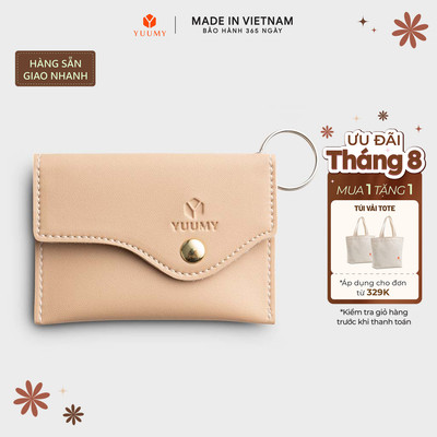 Ví Yuumy (Thời trang nữ đựng namecard đa năng - Móc khóa da Seasand YMK24) Bagsmart