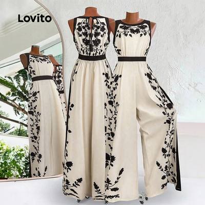 Jumpsuit Lovito boho mùa xuân/hè cho nữ LK5LD204