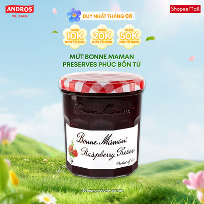 Mứt Bonne Maman Preserve Phúc Bồn Tử - Nhập Khẩu Từ Pháp - BONNE MAMAN - 370g