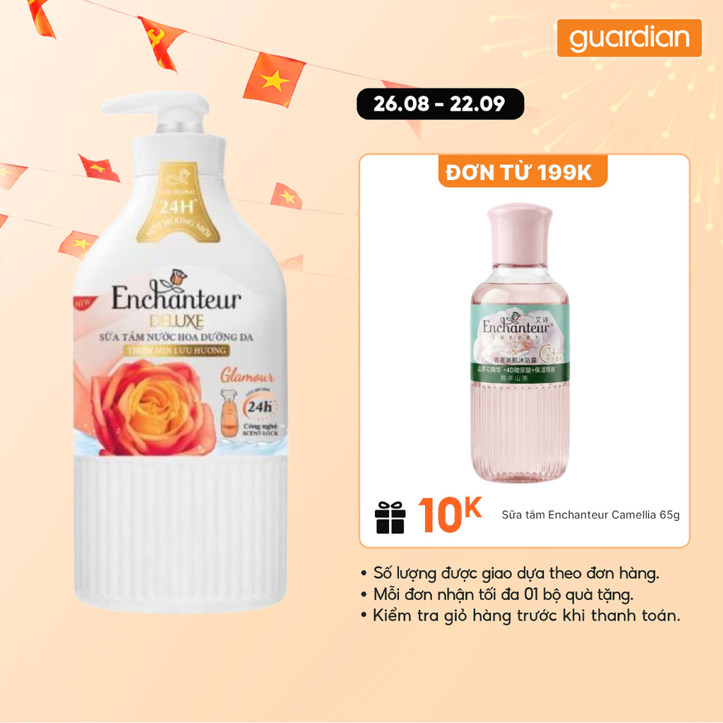 Sữa Tắm Hương Nước Hoa Pháp Enchanteur Deluxe Glamour 650g | Guardian Việt Nam