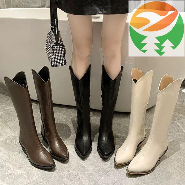 Wt3 Booties Mở Rộng Nữ Đi Xe Booties 2026 Tươi Tất Cả Phối Hợp Cao Gót Slender Booties Chunky-Heeled