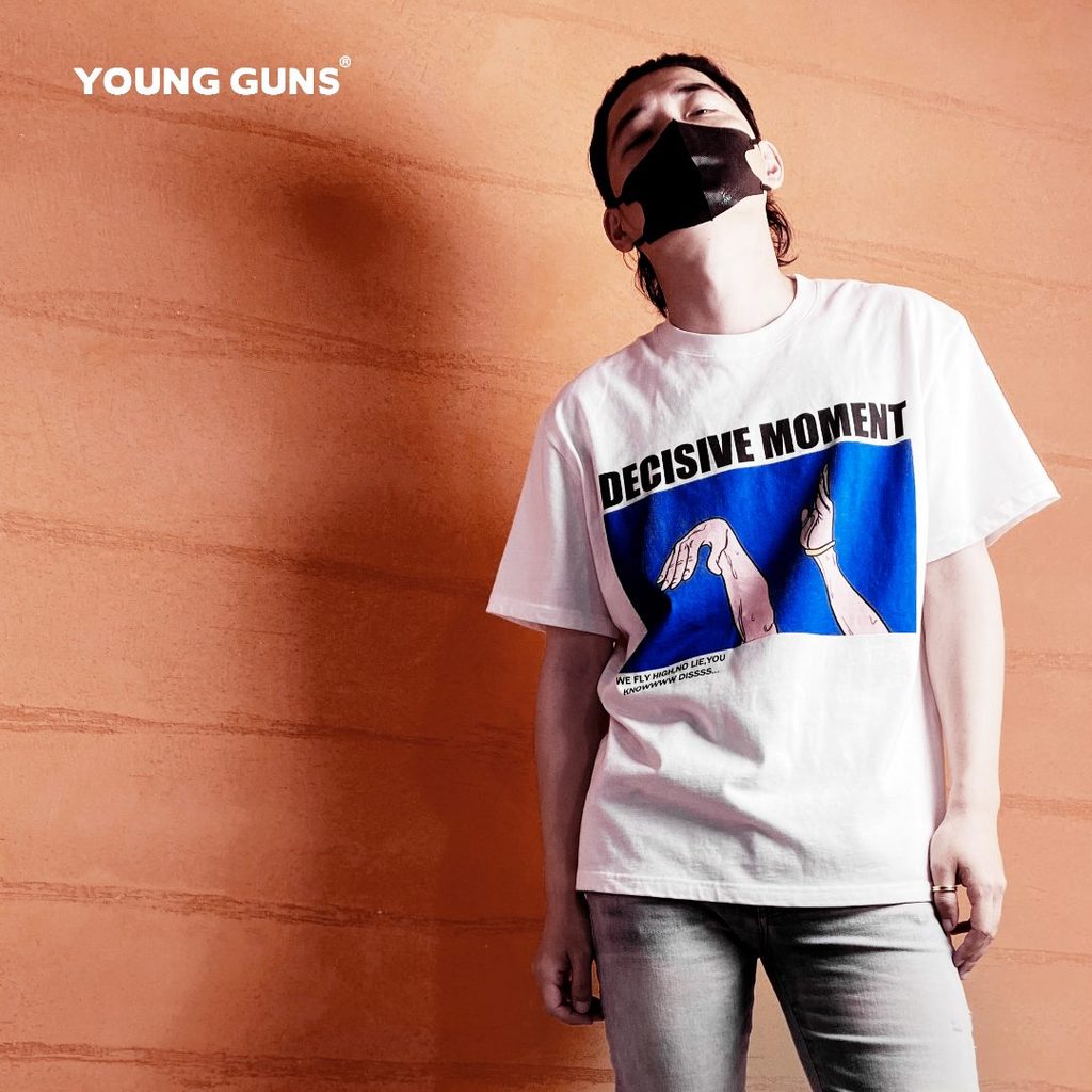 YoungGuns Club Heart One Hit-270g Nặng ins Nam Nữ Thể Thao Cao Cấp Tay Ngắn Phù Hợp Với Áo Thun Hợp 