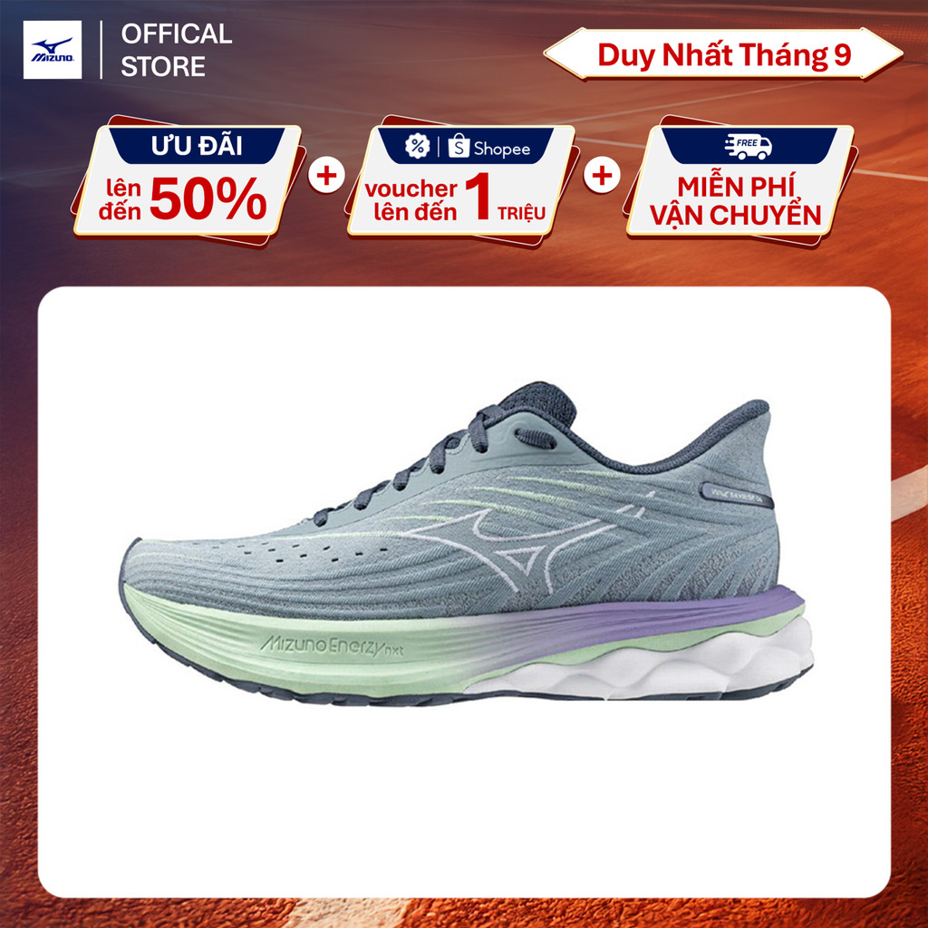 Giày Chạy Bộ Nữ Mizuno Wave Skyrise 6 - Xám - J1GD250921