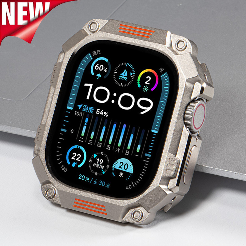 Vỏ kim loại bảo vệ hợp kim kẽm cho Apple Watch Ultra 3 2 49mm Iwatch Ultra 49mm