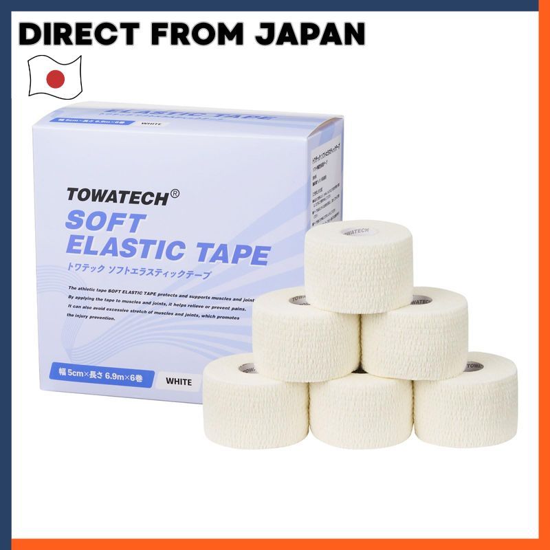 Towatech Soft Elastic Tape Self-Adhesive Breathable Latex-Free Sports Support Tape