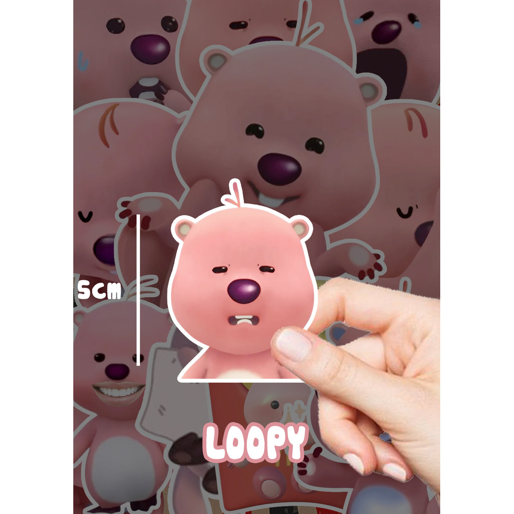 🐰 Set 80 Sticker Loopy đã cắt sẵn ko trùng nhau – Sticker Dán Trang Trí Cute Đáng Yêu