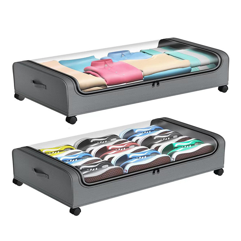 Amazon Home Storage Under-Bed Storage Box Có Bánh Xe 43L Dung Tích Lớn Under-Bed Storage Storage Rac