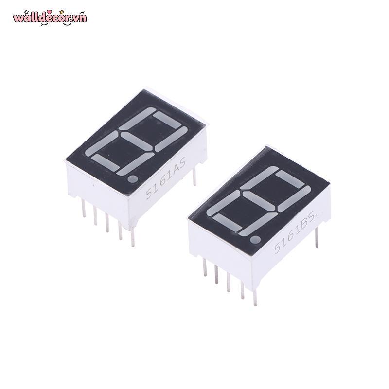 Wa 10 Chiếc Kỹ Thuật Số Tubemon AnodeCathode 0.56 Inch 10Pins 5161AS 5161BS 1 Bit Chữ Số 7 Phân Đoạn