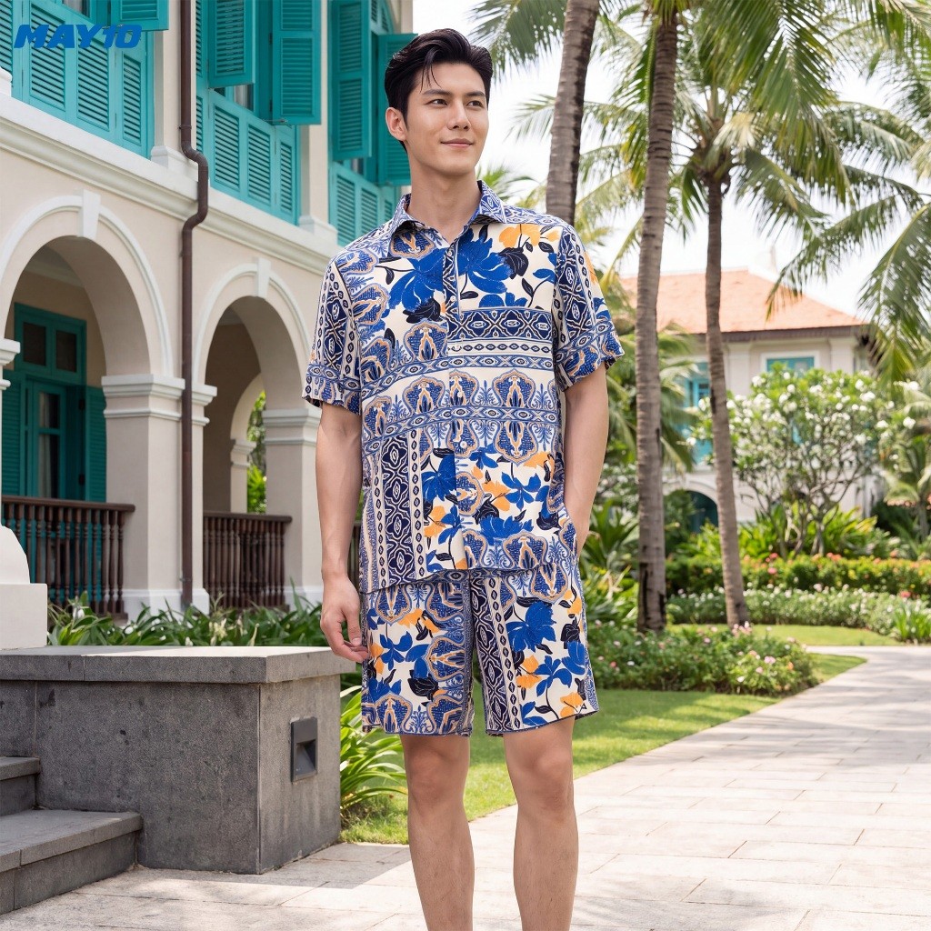 Bộ quần áo lanh nam May 10 mã 060126245ON 3