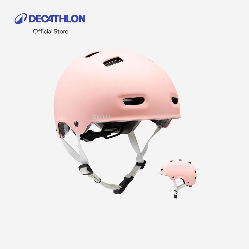Decathlon Nội Tuyến Trượt Ván Trượt Xe Tay Ga Mũ Bảo Hiểm Ván Trượt Xe Tay Ga Model Mf500-Pink