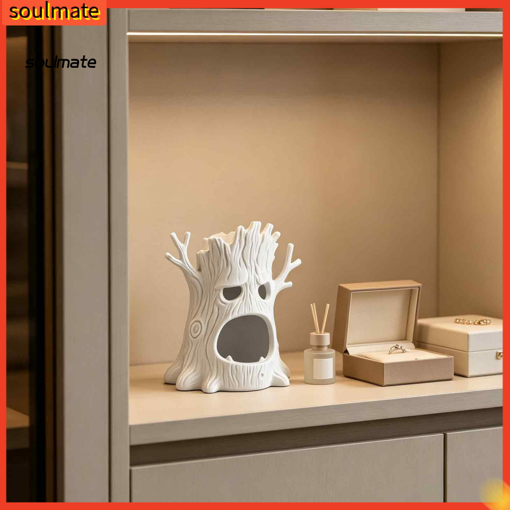 Linh hồn| Tree Monsters Candle Holder Atmosphere Light Holder 3d In hình Halloween Tree Monster Cand