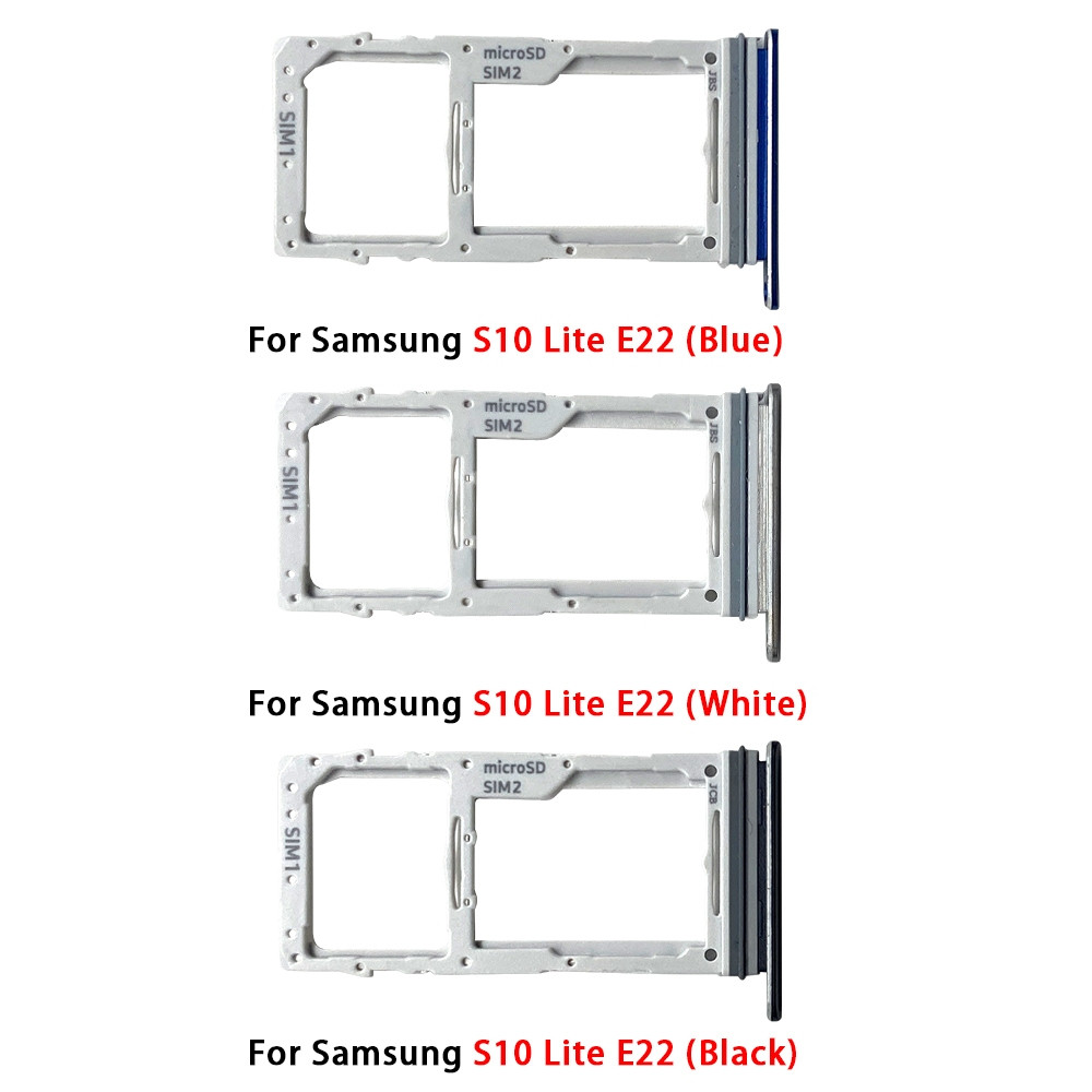 JIARUILA Sim Khe Cắm Khay Giá Đỡ Sửa Chữa Một Phần Cho Samsung Galaxy S10 Lite G770F G770F / D G770 