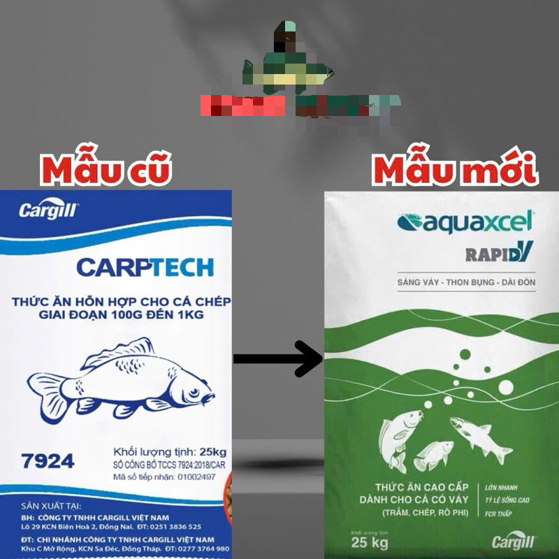 (Hỏa Tốc) Bao 25kg Thức Ăn Cá Chép Koi Cargill 7924 Cám Cá Koi 7924 thức Ăn Cá Koi Cám Cho Cá Chép