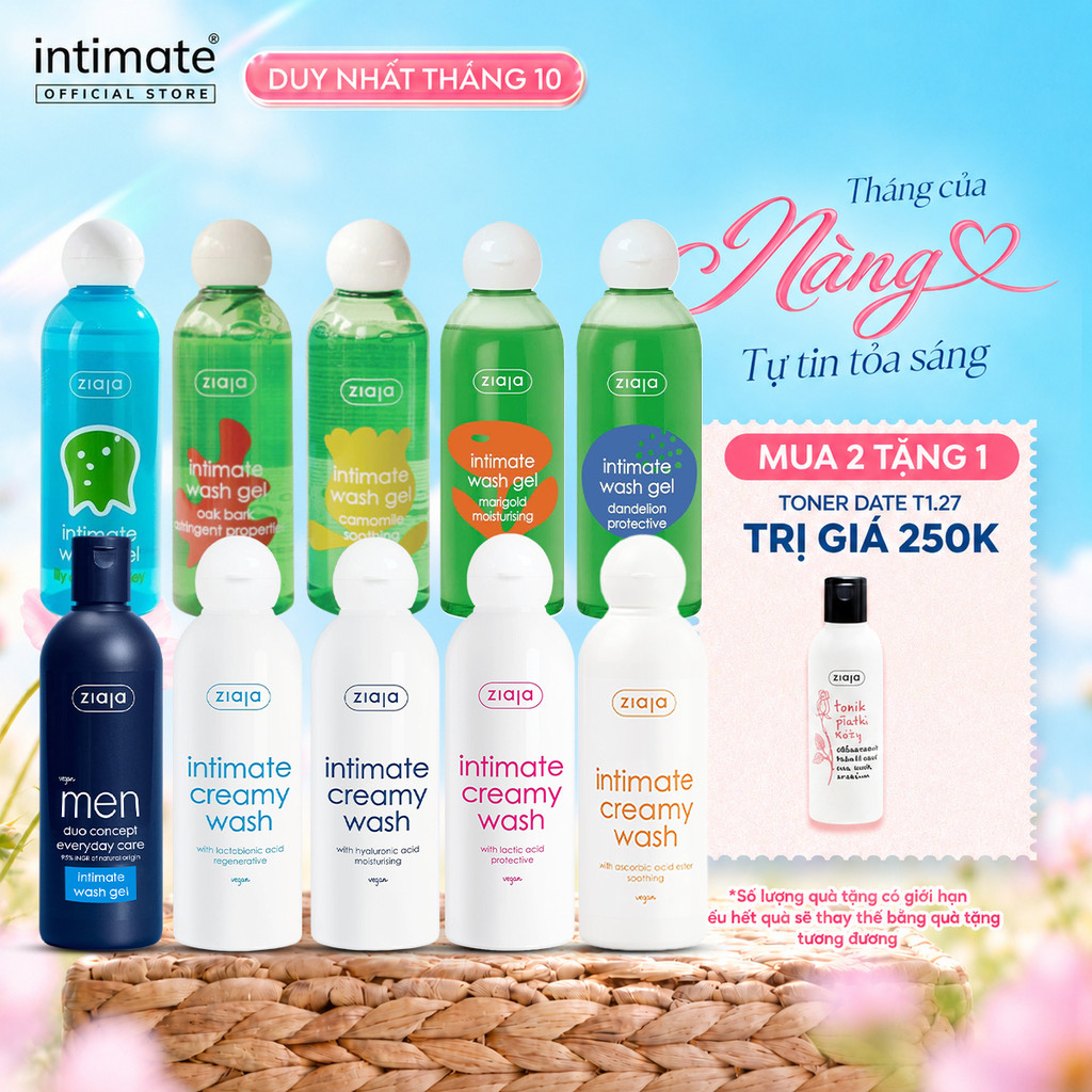 (LS) Dung Dịch Vệ Sinh Intimate ZIAJA Cho Nữ/Nam 200ml/300ml