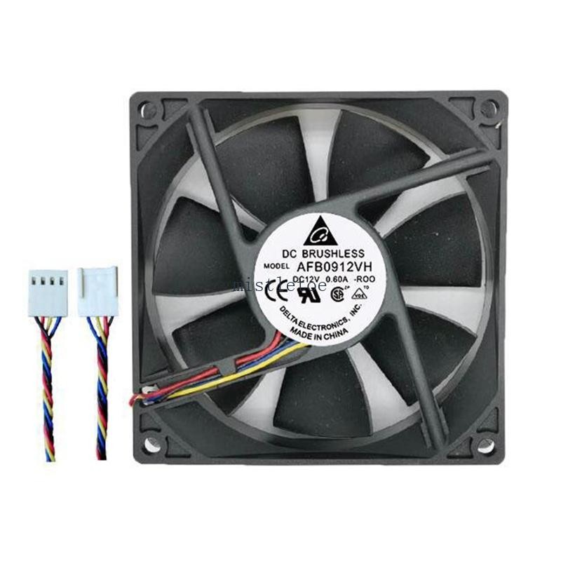 MIS CPU Quạt Làm Mát AFB0912VH DC12V 4Pin Im Lặng Quạt Làm Mát CPU Khung Xe Tản Nhiệt