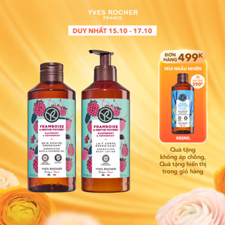 Combo sữa tắm và sữa dưỡng thể hương mâm xôi đỏ Yves Rocher 400mlx390ml