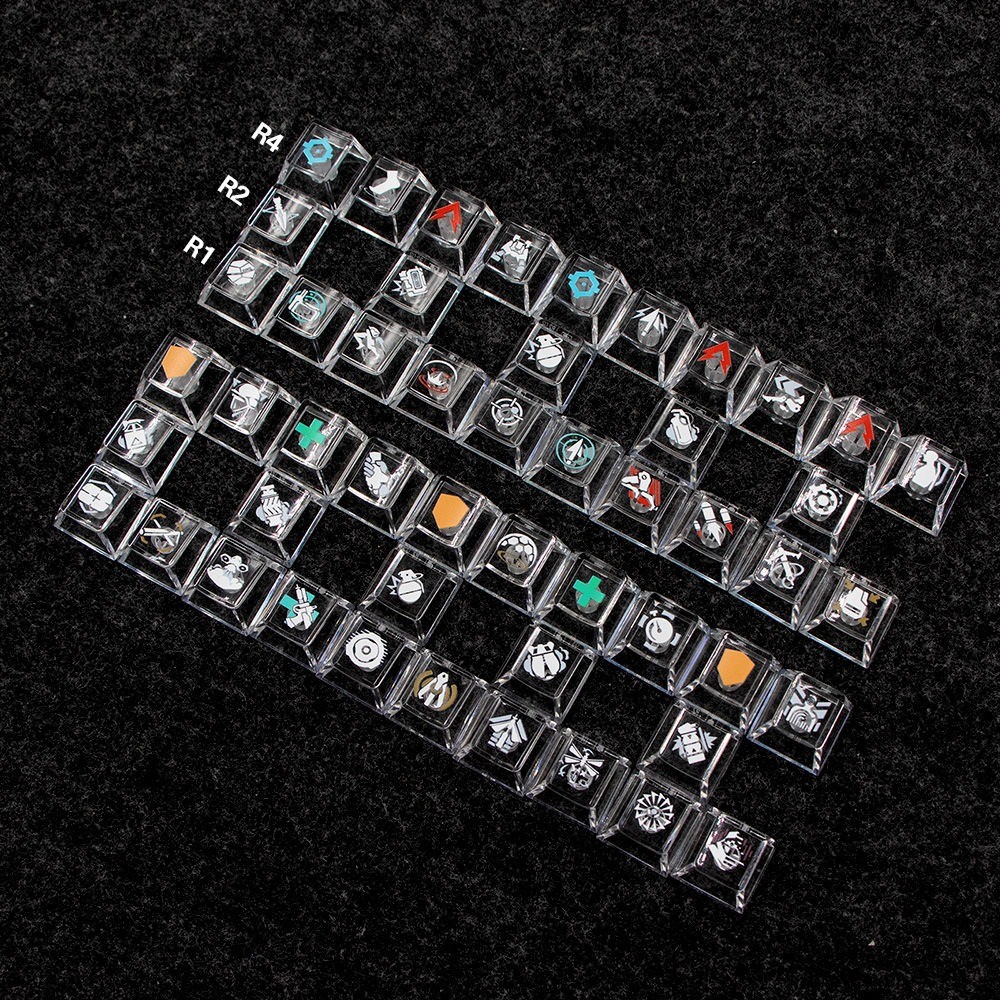 Delta Force Keycaps Cherry Profile R4 R1 5 Phím PC Mờ Chơi Game DIY Sáng Tạo Mát Vyron Dwolf Stinger