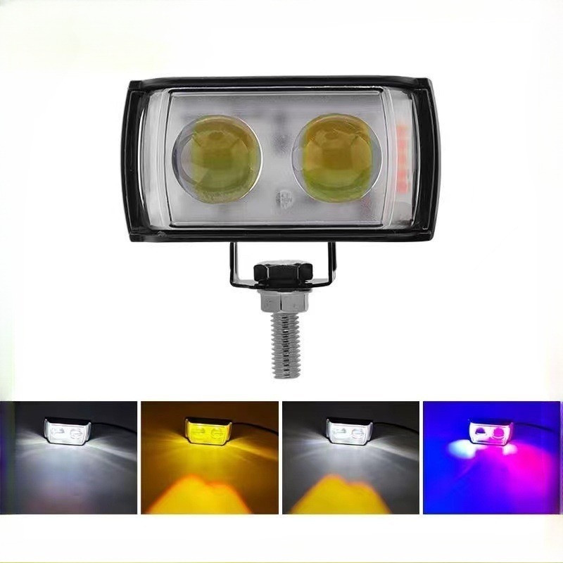 🔥Đèn LED xe máy MT có ống kính ngắn ba mặt Đèn pha chùm thấp cao bên ngoài cho đèn xe điện
