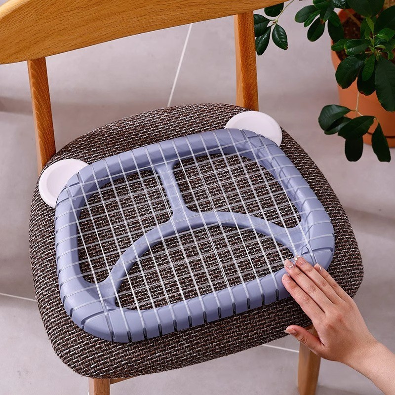 Hot Sale#Summer Seat Cushion Breathable Clothing Factory Employee Seat Cushion Mesh Chair Cushion St
