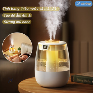 【MLADEN】máy tạo ẩm không khí phun kép,Đèn ngủ tạo độ ẩm phun sương mini,Thuận tiện sử dụng trong phòng ngủ