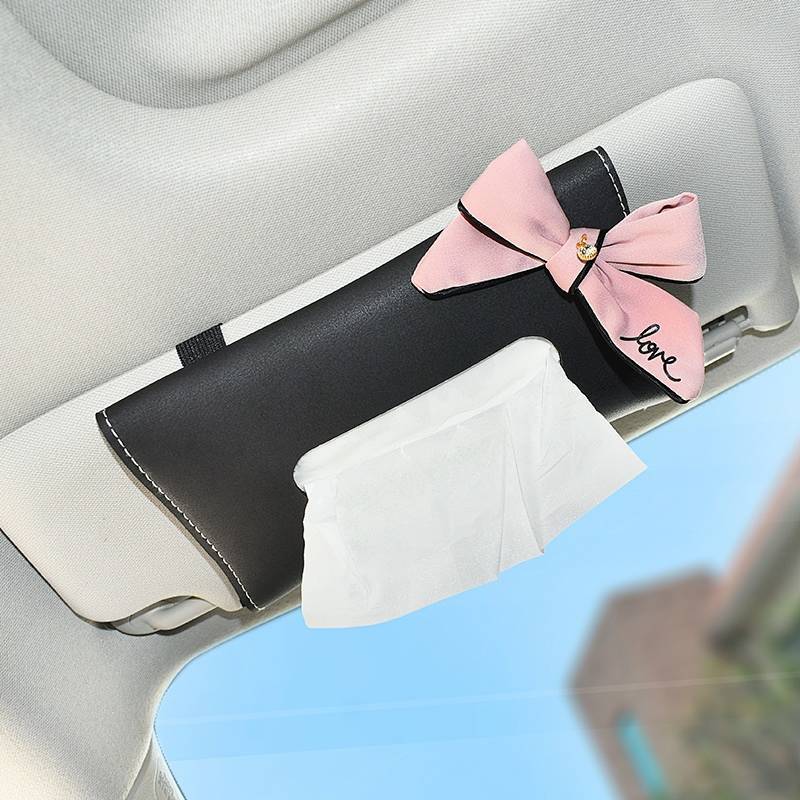 【Ready Stock】 Car Tissue Box Hanging Car Tissue Box Car Sunroof Sunshade Hanging Tissue Box Napkin T