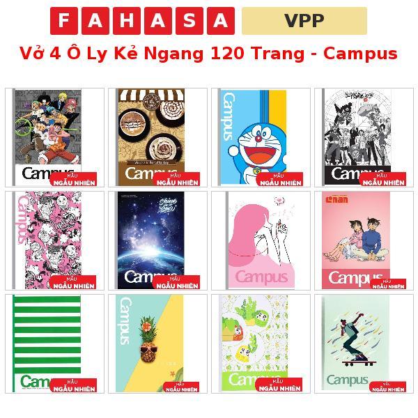 Vở 4 Ô Ly Kẻ Ngang 120 Trang - Campus