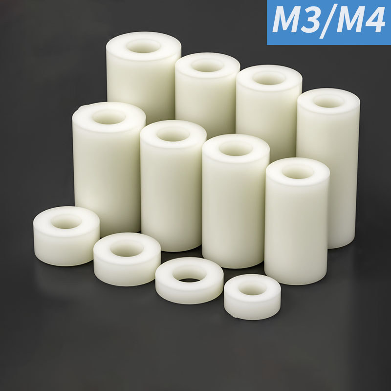 M3 M4 Nylon ABS Cách Nhiệt Cột Nhựa Hình Trụ Rỗng Thẳng Cột Nylon Tay Thẳng Cột