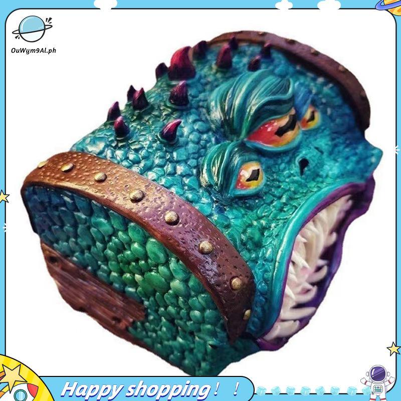 [ouwym9al] Mimic Ngực DND Dice Box Fit Polyhedral Xúc xắc Nhập Vai Để Bàn Chơi Game Trang Trí Nhà Cử