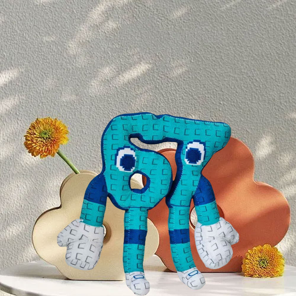 Cute No. 67 Plush Toy Steal a Brainrot Anime Game Peripherals Blue Doll kid Gift