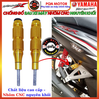 Gù Chống Đổ Sau Xe Máy Nhôm CNC Nguyên Khối – Nhựa ABS - Chế Gác Chân - Chống Đổ Sau Gai Nhám