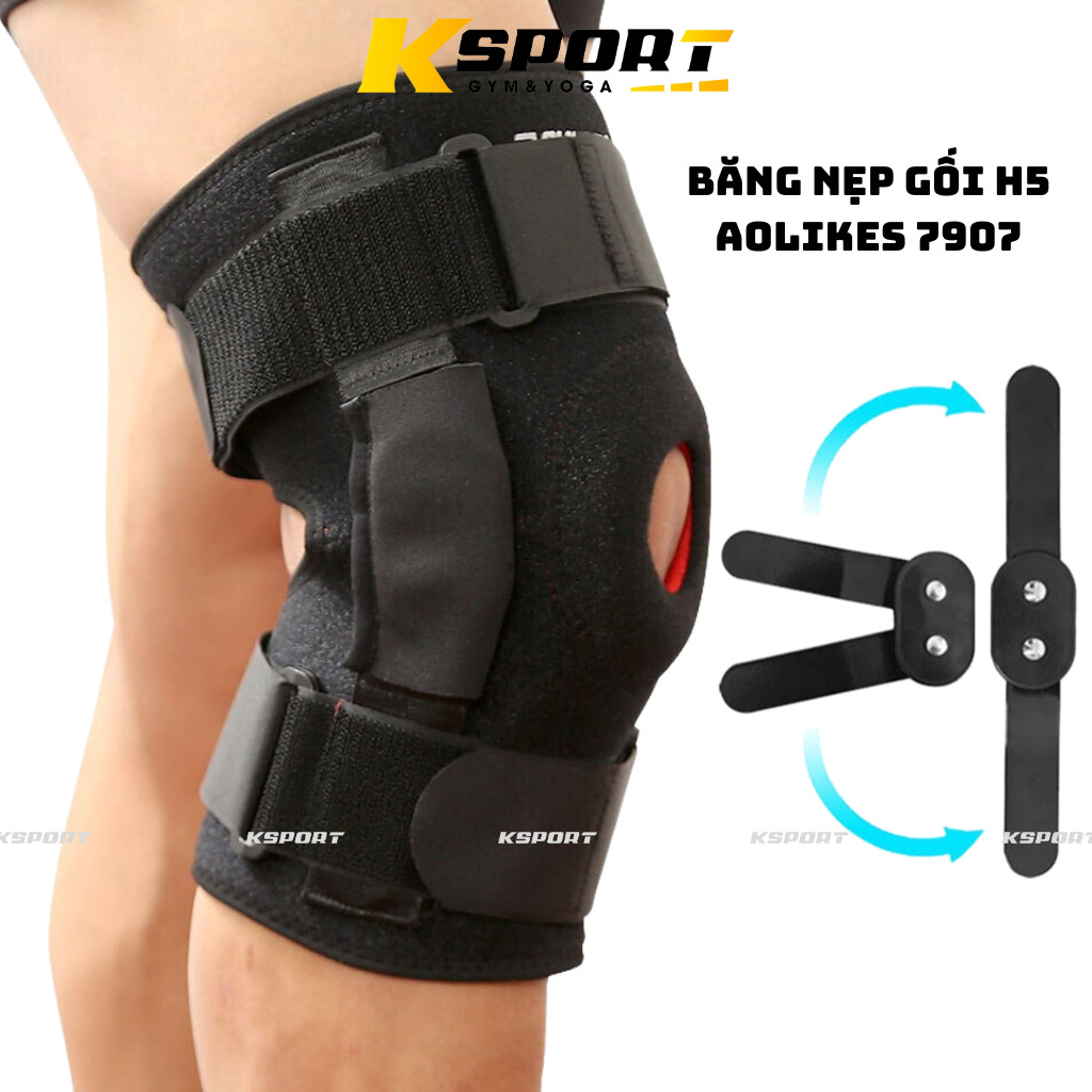 Bó Gối Nẹp H5, Băng Gối Dành Cho Người Sau Mổ Dây Chằng Aolikes 7907