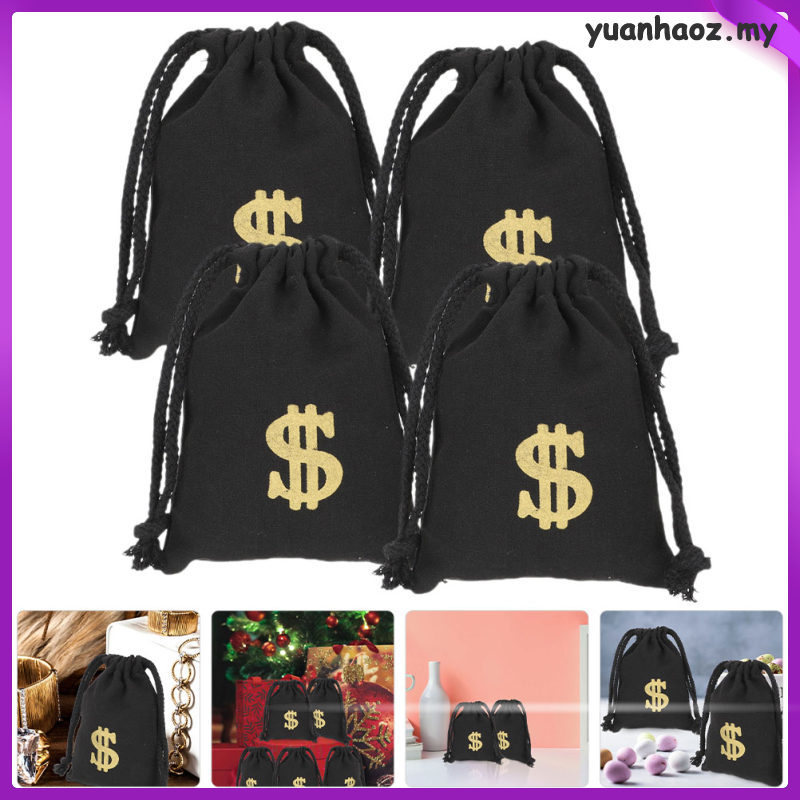 4 Chìa Khóa Dây Rút Túi Mini Có Thể Tái Sử Dụng Ủng Hộ Tiền Đô La Đảng Chống Đỡ Nhân dân tệhaoz