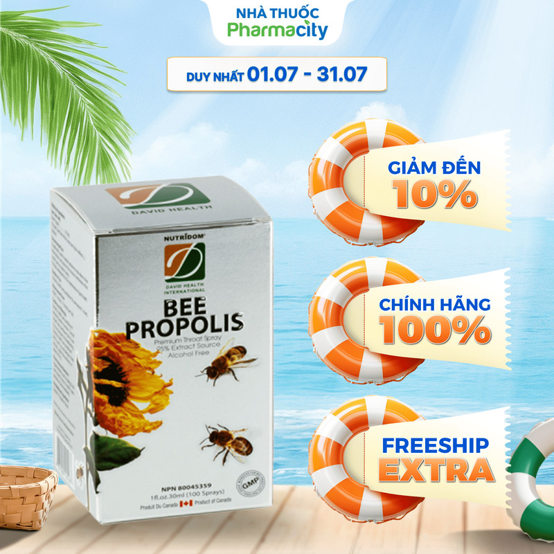 Xịt keo ong David Health Bee Propolis (Chai 30ml)
