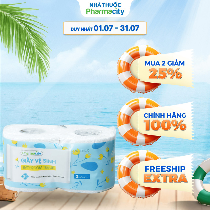 Giấy vệ sinh Pharmacity (Gói 2 cuộn)