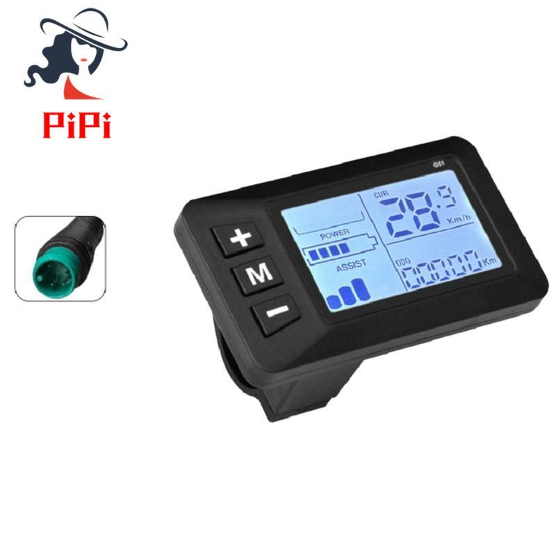 G51 Xe Đạp Điện Màn Hình LCD 24V-48V Xe Điện Màn Hình LCD Đồng Hồ Đo Cho Xe Đạp Leo Núi LCD Đồng Hồ 