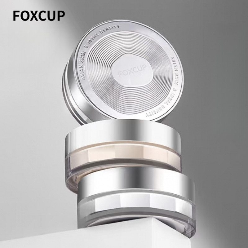 FOXCUP Phấn phủ dạng bột phấn cố định lớp trang điểm kiểm soát dầu kết thúc lâu dài phấn phủ dạng bộ