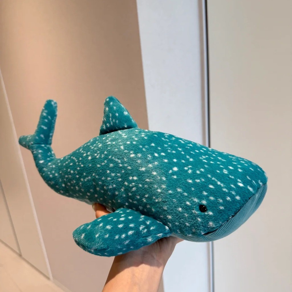 FJSO Gefrei Whale Shark Plush Toy for Children, Blue Whale Plush Doll, Blue Shark Toy, Plush Whale