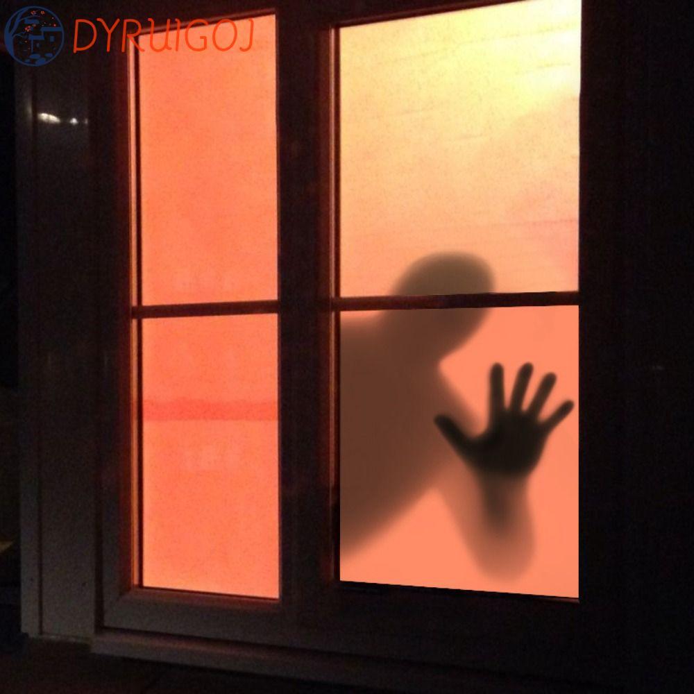 DYRUIDOJ Halloween Nữ Ghost Sticker, Ghost Hai Mặt Halloween Ghost Glass Sticker, Trò đùa thực tế Có