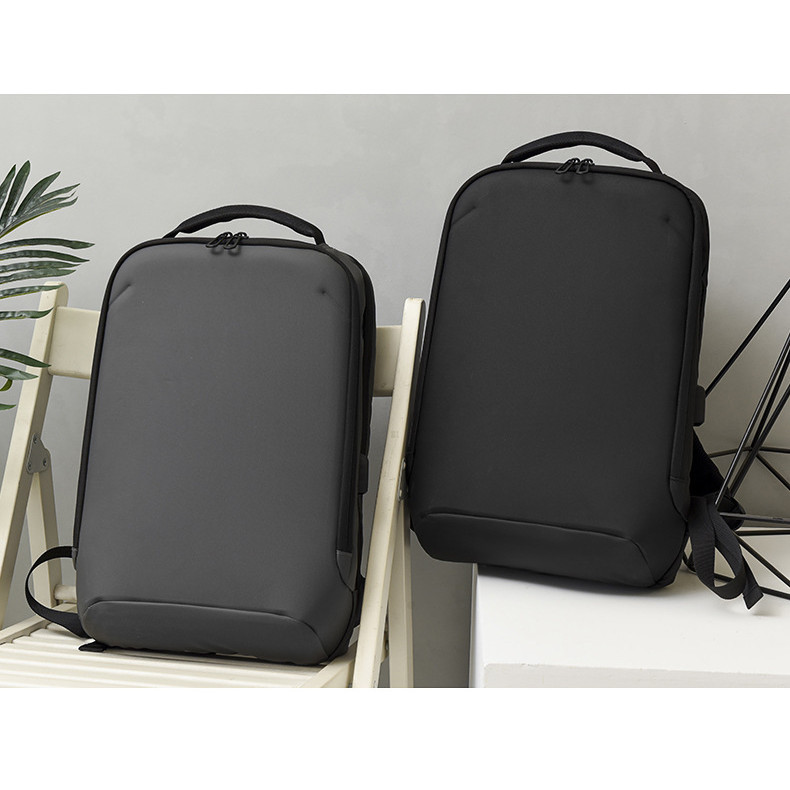 Hard shell backpack, large capacity computer backpack, water-resistant, casual, simple, multifunctio