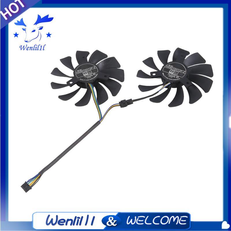 Mới 1 Cặp Card Đồ Họa Quạt 85Mm Ha9010H12F-Z 4Pin Quạt Làm Mát Thay Thế Cho Gtx 1060 Oc 6G Gtx 960 P