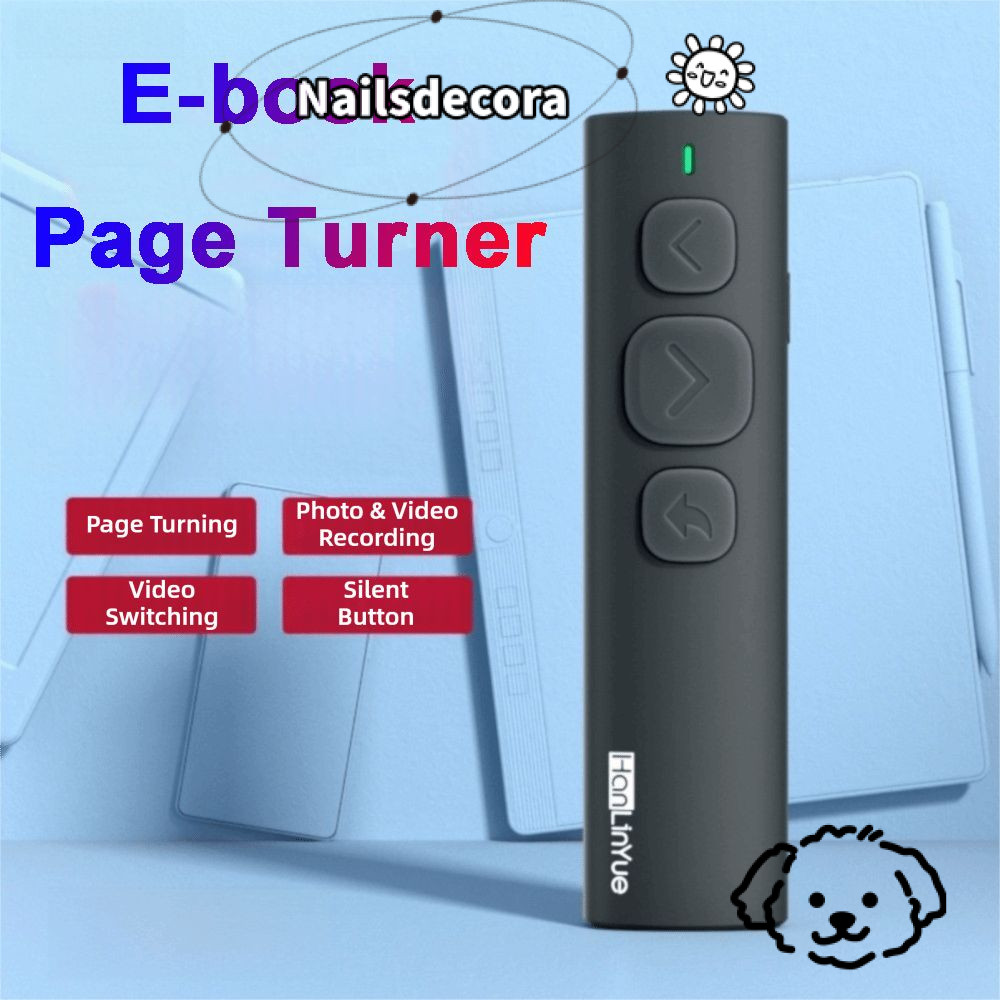 NAILS BT Page Turner, PPT Page Turning Chụp ảnh và ghi Video Đầu đọc sách điện tử, Video ngắn trượt 
