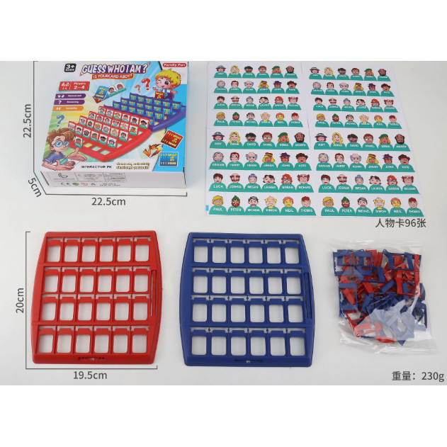 Guess Who Board Game dành cho trẻ em và người lớn Gia đình, Trò chơi du lịch trong nhà trong nhà cho
