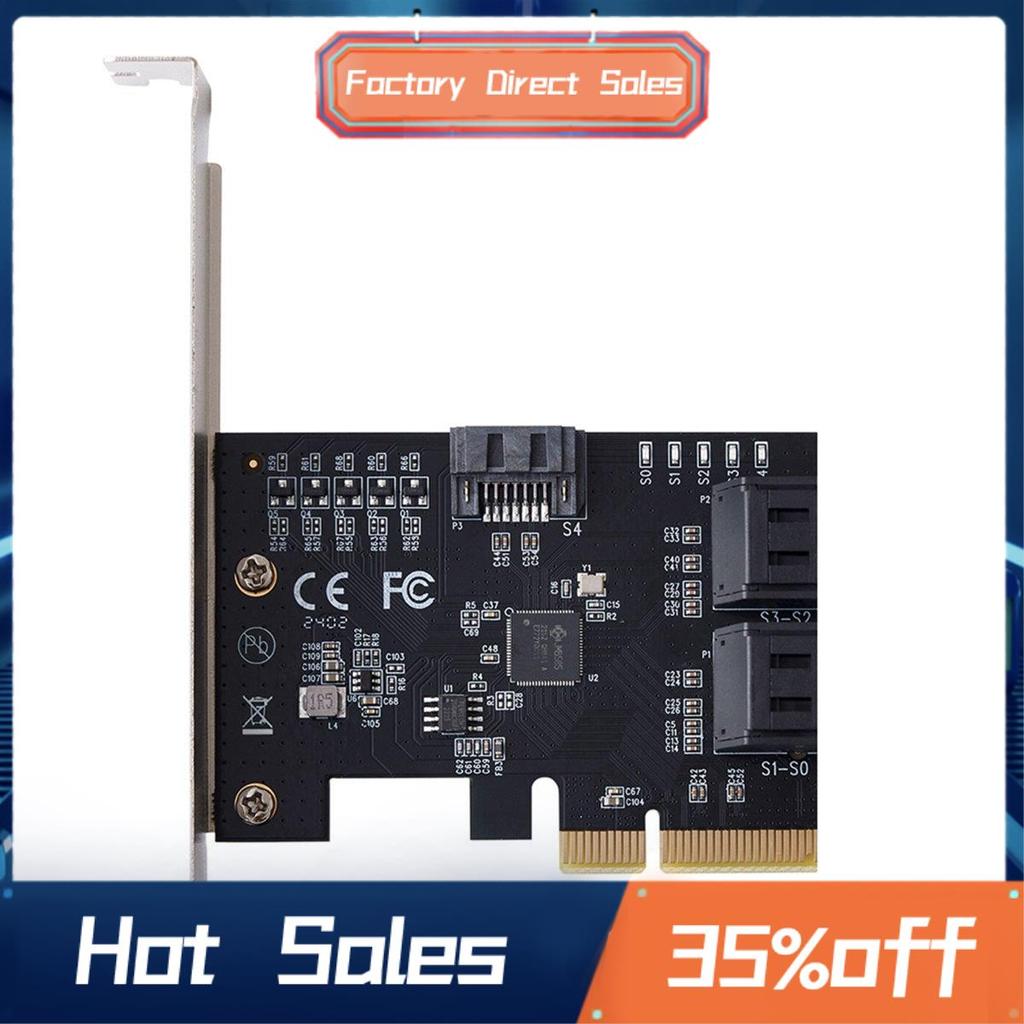 5 Cổng SATA III PCIE X4 Sang SATA 3.0 PCI Express Chuyển Đổi Máy Tính Đĩa Cứng SATA Mở Rộng Thẻ Adap