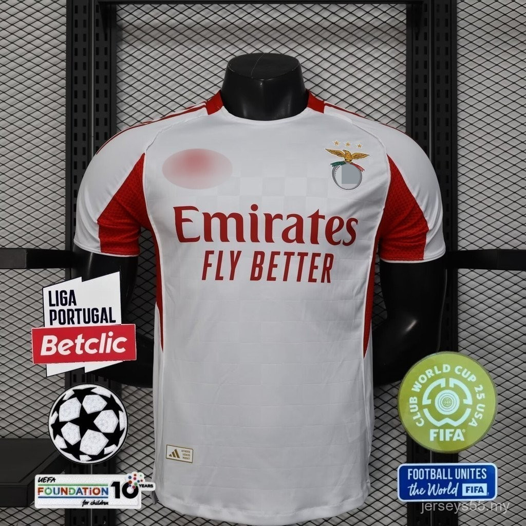 S-XXL 2526 mùa | Benfica xa | Áo đấu phiên bản người chơi tùy chỉnh được cá nhân hóa 。#FIFA Câu lạc 