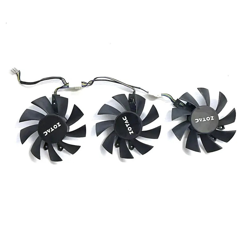 Quạt GPU 4PIN 75MM RTX2060 GTX1660 thích hợp cho Zotac GTX1660 1660TI RTX 2060 SUPER-8GD6 Thunder ph