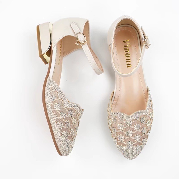 Giày Sandal Nữ Trung Niên Gót Dày Nữ 0 Mẹ Người Cao Tuổi Trung Niên Mềm Mại @ -