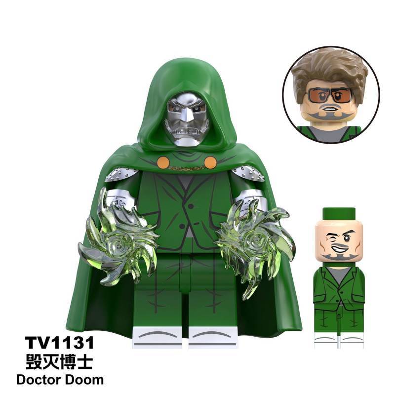 Marvel Avengers 4 Destruction Dr. Iron Man Thor Spider-Man Building Blocks Figure Toy PHk4